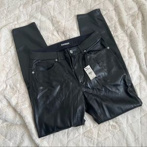 NWT NEVER WORN Express Leather Ankle Pants size 4 R